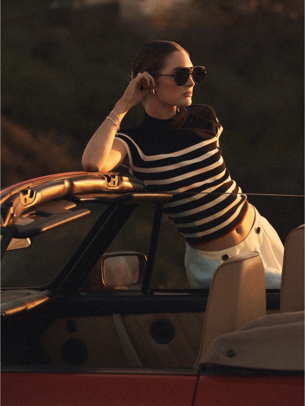 Anthropologie Maeve Mock-Neck Sweater Tee